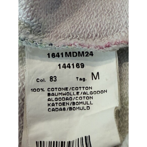 MSGM Floral Crop Sweatshirt Women’s Size M White Multi Crew Neck Made In Italy - Picture 5 of 11